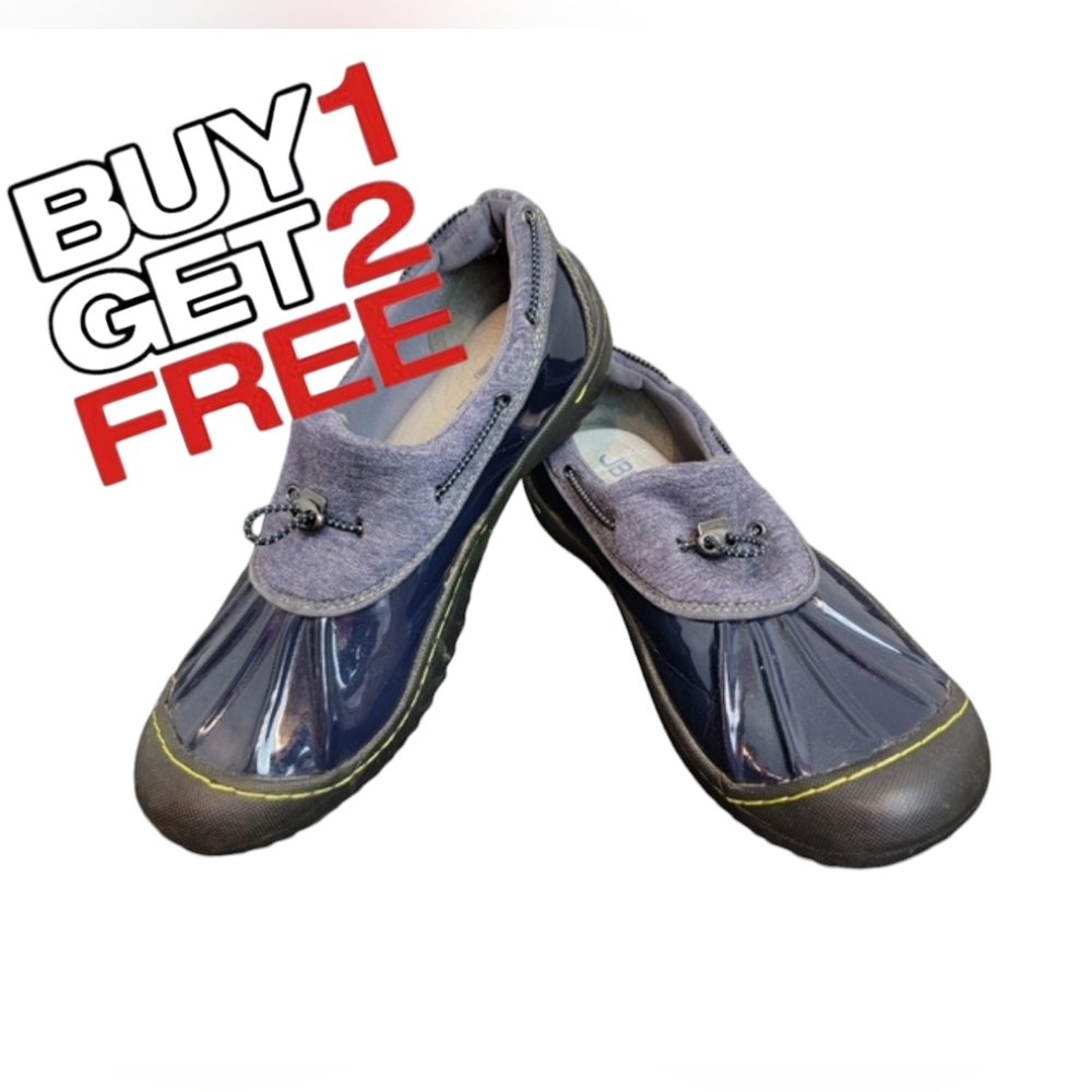 JBU Women's‎ Tula Flat Navy Weather Ready Slip On 10